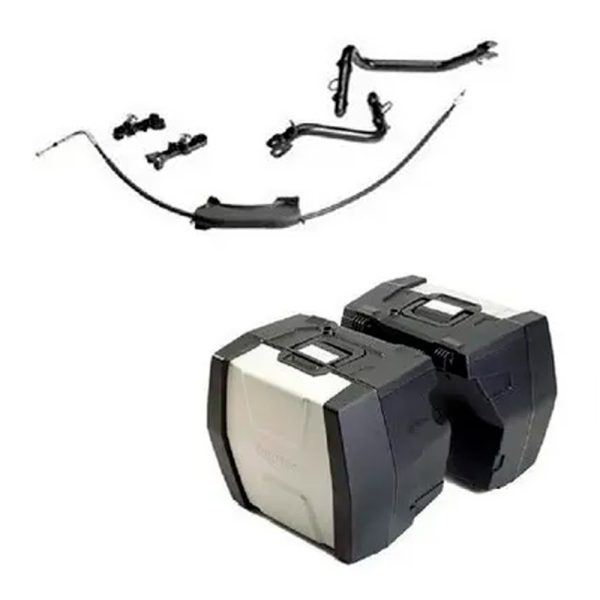 Kit De Baú Lateral Adventure 2 Com Suporte De Fixação Tiger Triumph