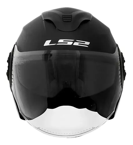 Capacete Verso Of570 Monocolor Matte Preto LS2 - Imagem 4