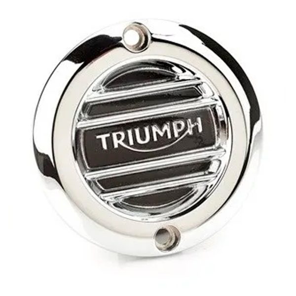 Emblema Da Tampa De Embreagem Cromado Triumph