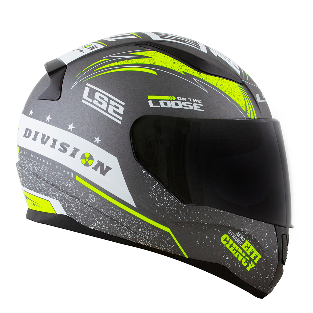 Capacete FF353 Rapid Thunder Cinza/Branco/Amarelo LS2 - Imagem 5