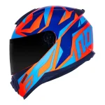 Capacete Razor Cutting Laranja Fluor/Azul Norisk