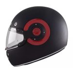 Capacete Retro MA230 Preto Fosco SMK