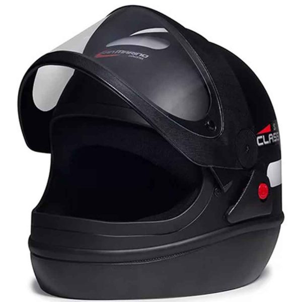 Capacete San Marino Classic Preto Fosco Taurus - Imagem 2