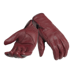 Luva em Couro Perfurada Cali Burgundy Triumph