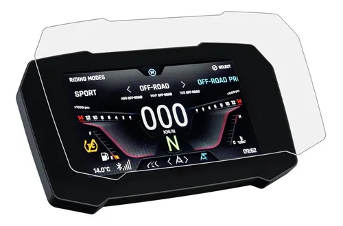 Película para proteção do painel Tft Tiger 900 Triumph