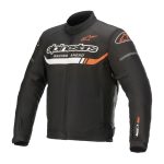 Jaqueta T SPS Ignition WP Preto/Branco/Vermelho Fluo Alpinestars