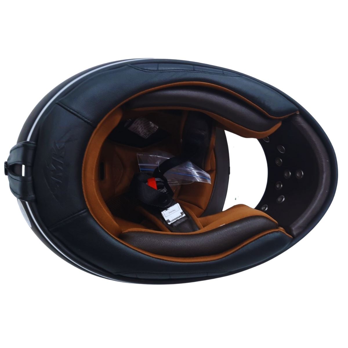 Capacete SMK Retro MA220M Preto fosco - Imagem 2