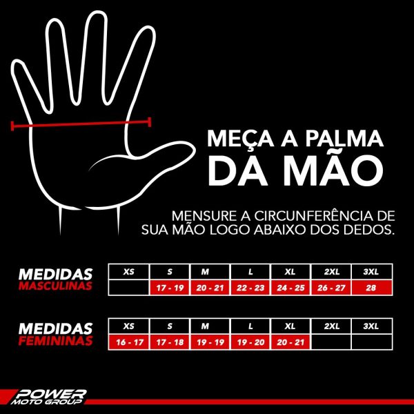 Luva Fit X Masculino Preto X11 - Imagem 4