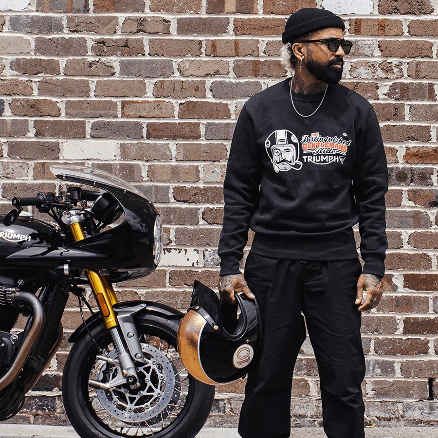 Moletom Barnaby Fleece DGR Preto Triumph - Imagem 5