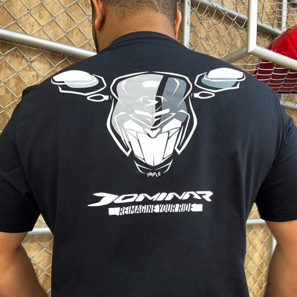 Camiseta Dominar Preta Bajaj - Imagem 5