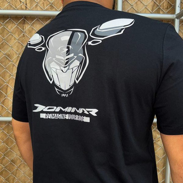 Camiseta Dominar Preta Bajaj - Imagem 6
