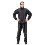 Conjunto Capa de Chuva Nylon Preto Pantaneiro
