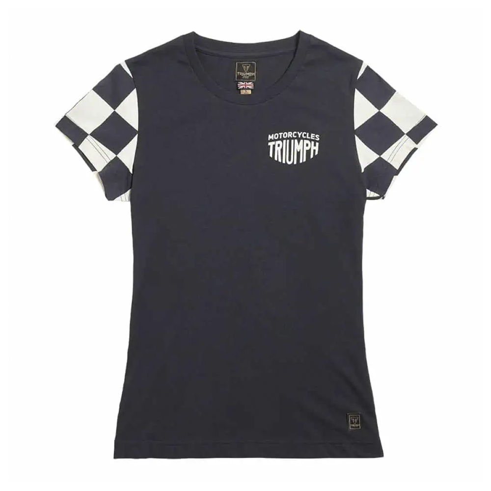 Camiseta Triumph Motorcycles Marie Preto/Branco