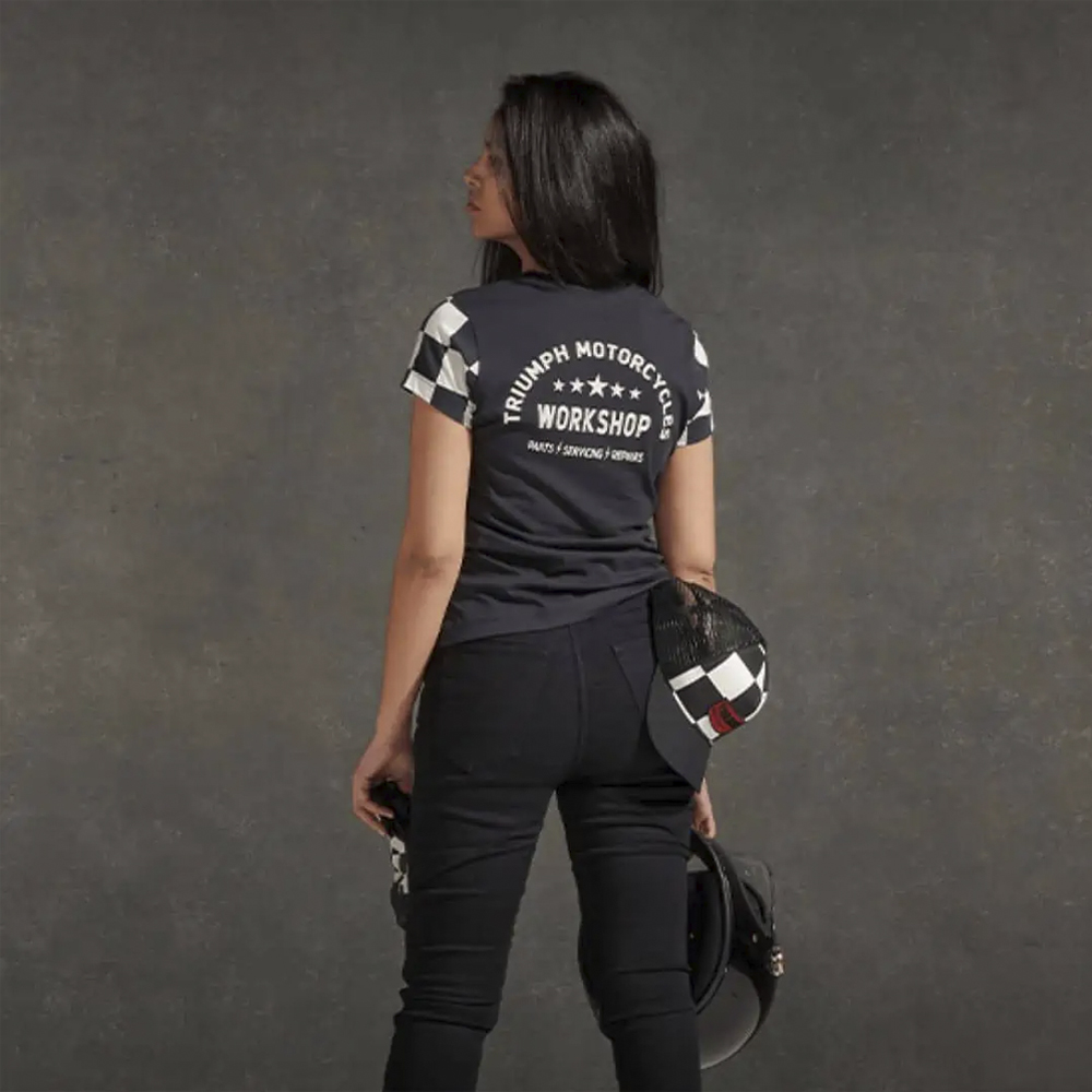 Camiseta Triumph Motorcycles Marie Preto/Branco - Imagem 4