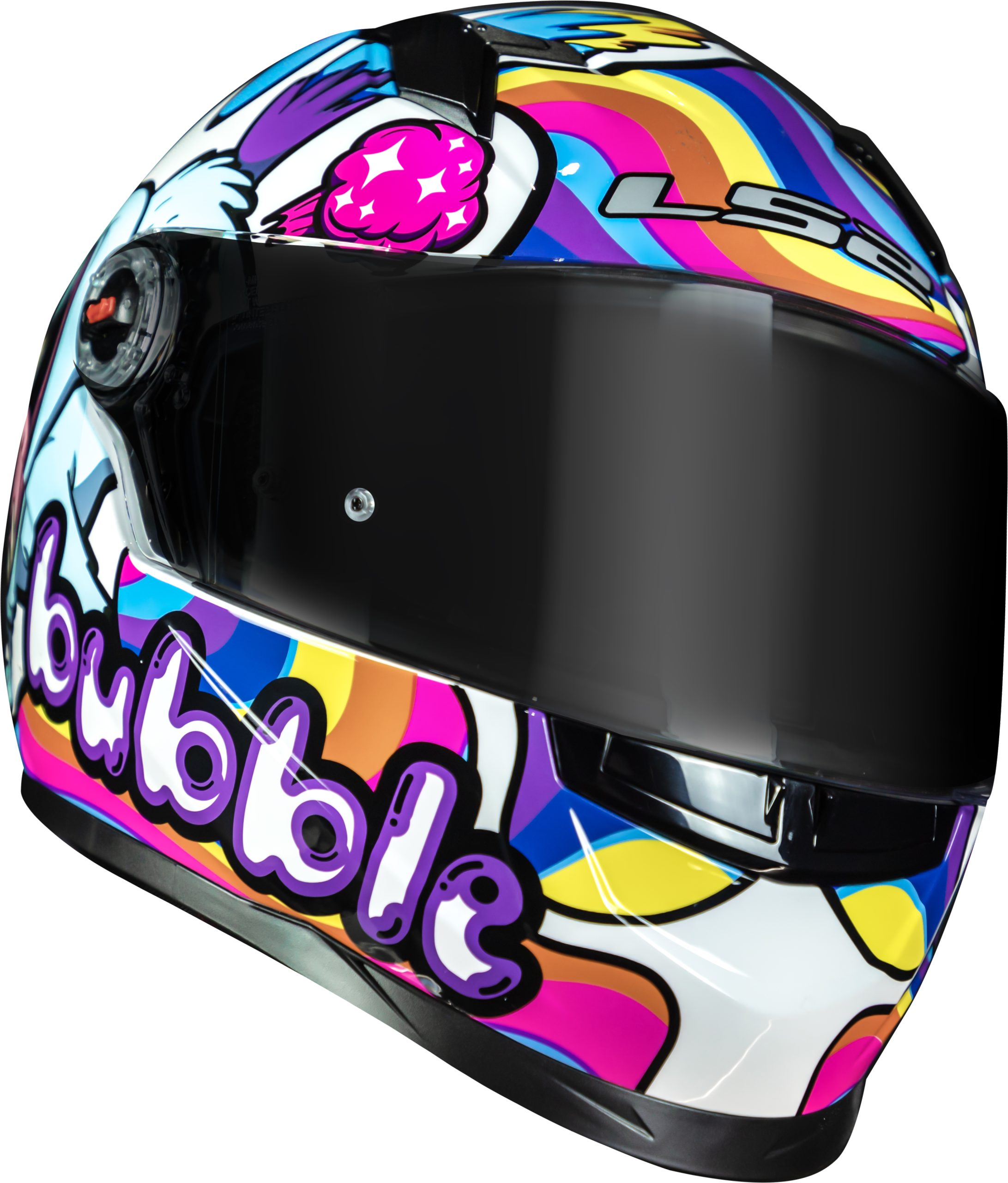 Capacete LS2 FF358 Bubble Branco - Imagem 2
