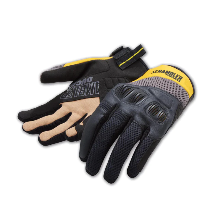 Luva SCR Overland 2 Ducati Preto/Amarelo