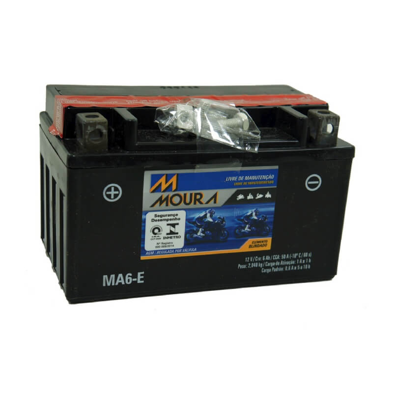 Bateria Moura Moto 6Ah 12V–MA6-E