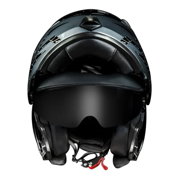 Capacete Norisk FF345 Route Charge Preto Titanium Azul - Imagem 6