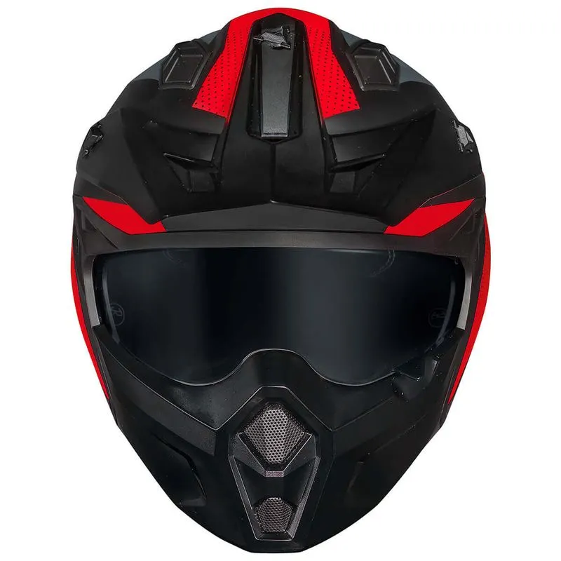 Capacete Norisk Darth 2 X1 Preto Vermelho Fosco - Imagem 3