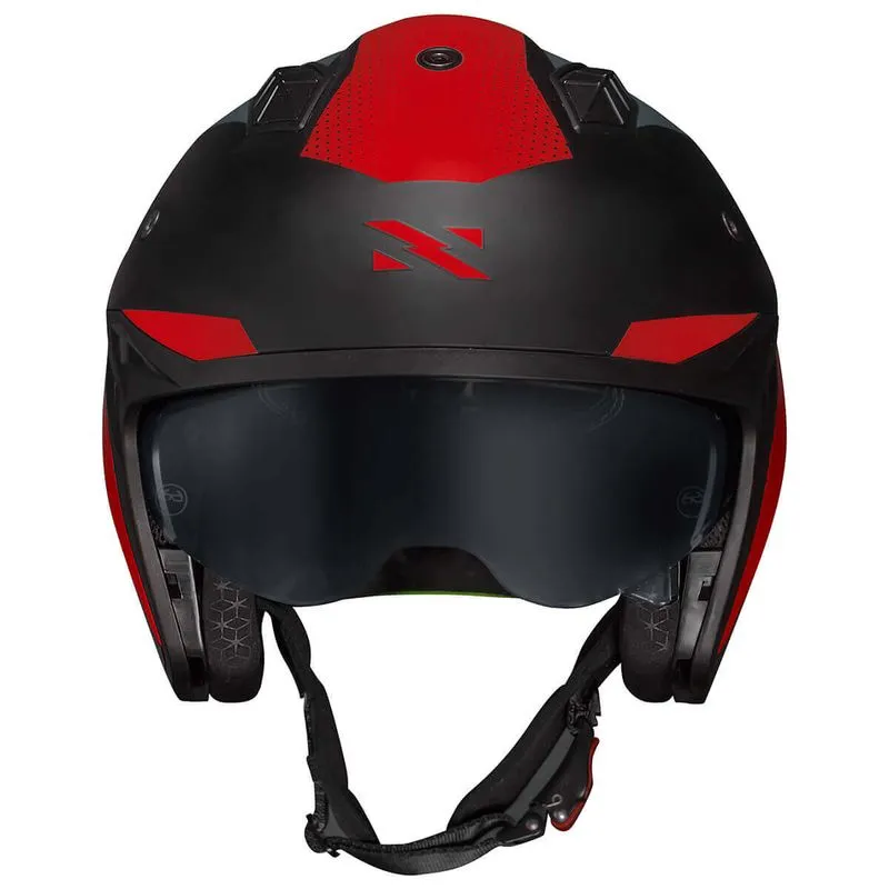 Capacete Norisk Darth 2 X1 Preto Vermelho Fosco - Imagem 4