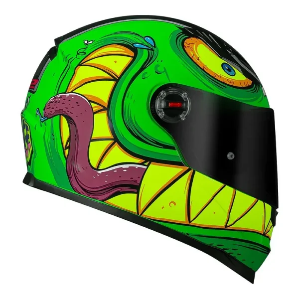 Capacete LS2 Classic Rampage Verde - Imagem 2