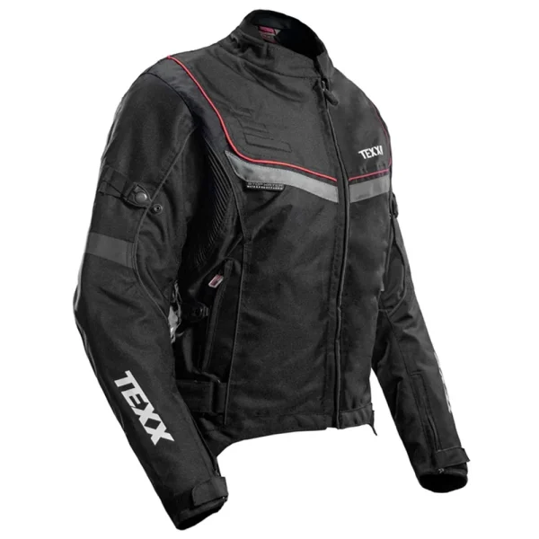 Jaqueta Texx New Strike V2 LD Feminino Preto e Vermelho - Imagem 2