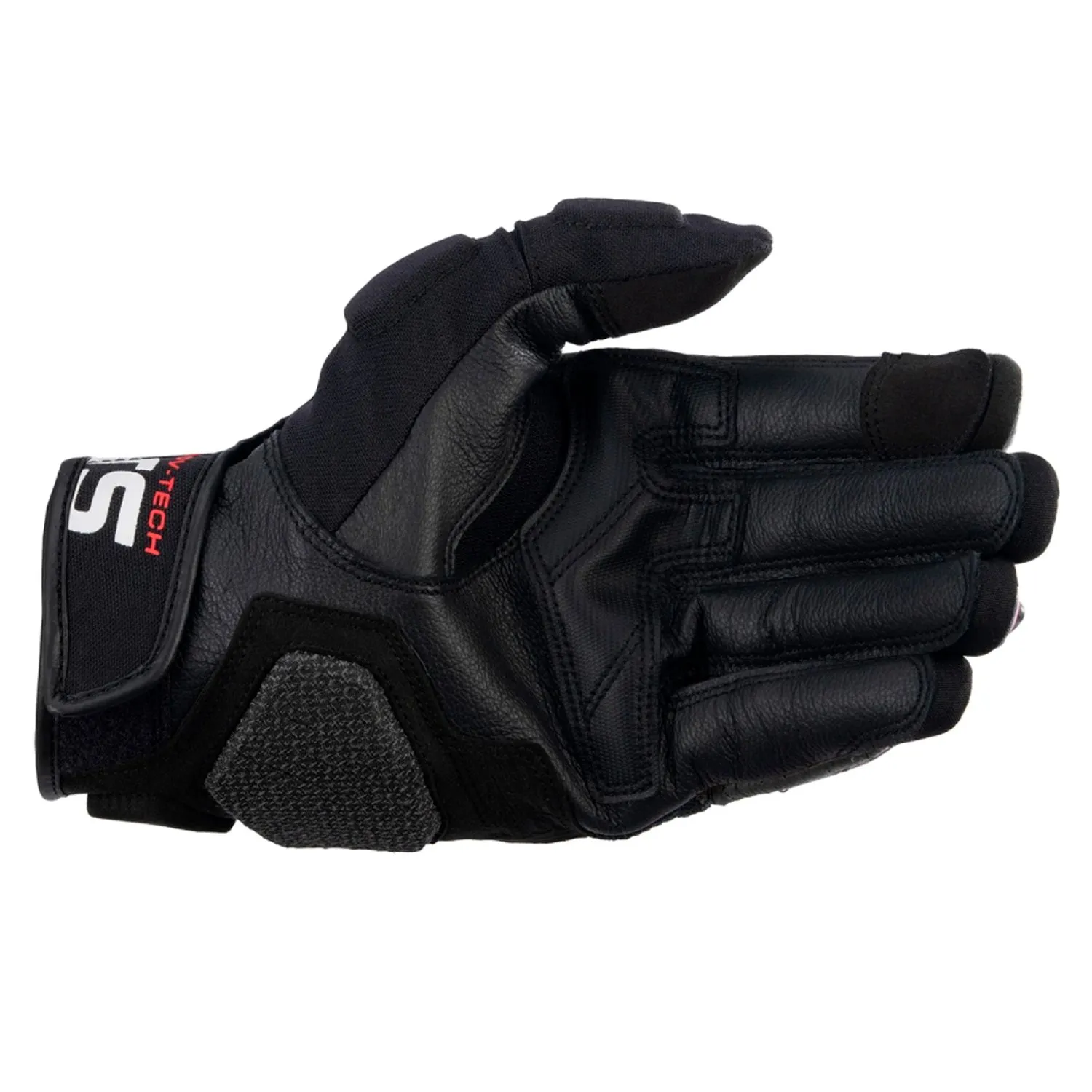 Luva Alpinestars Halo Preto Branco Vermelho - Imagem 2