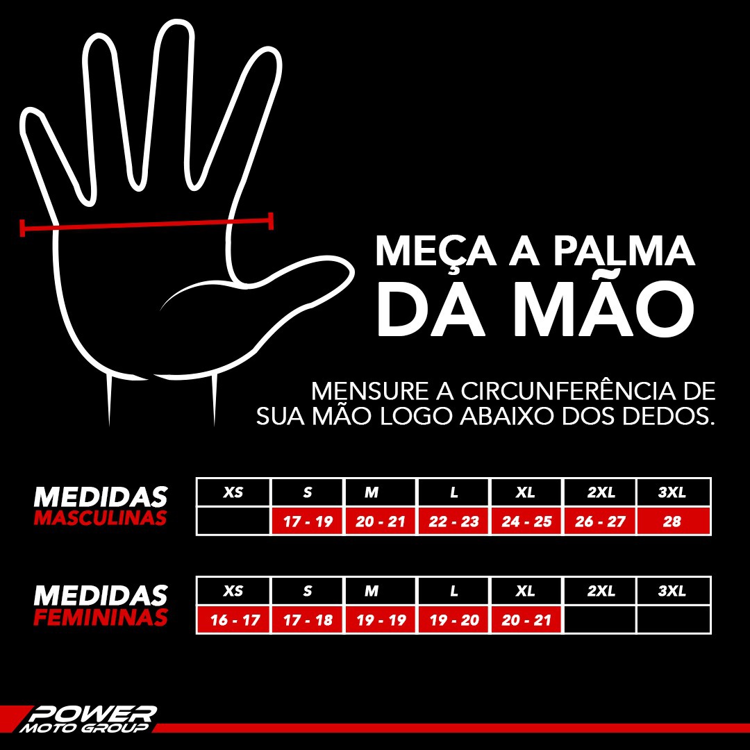 Luva Alpinestars Halo Preto Branco Vermelho - Imagem 3