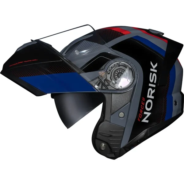 Capacete Norisk Force II Kore Preto Azul - Imagem 3