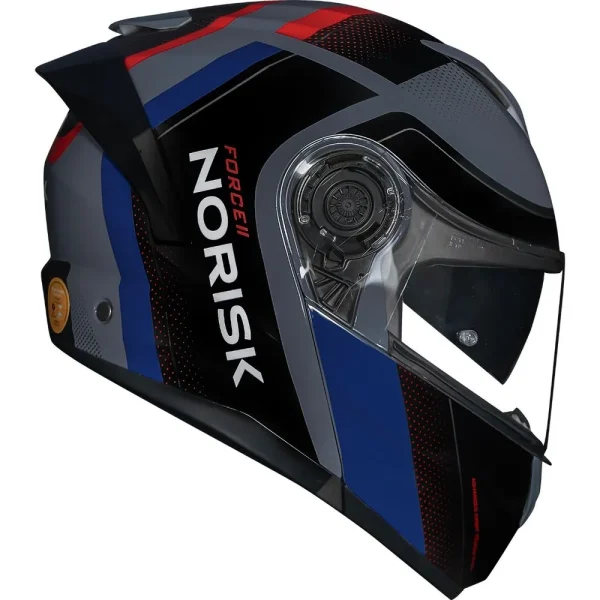 Capacete Norisk Force II Kore Preto Azul - Imagem 2