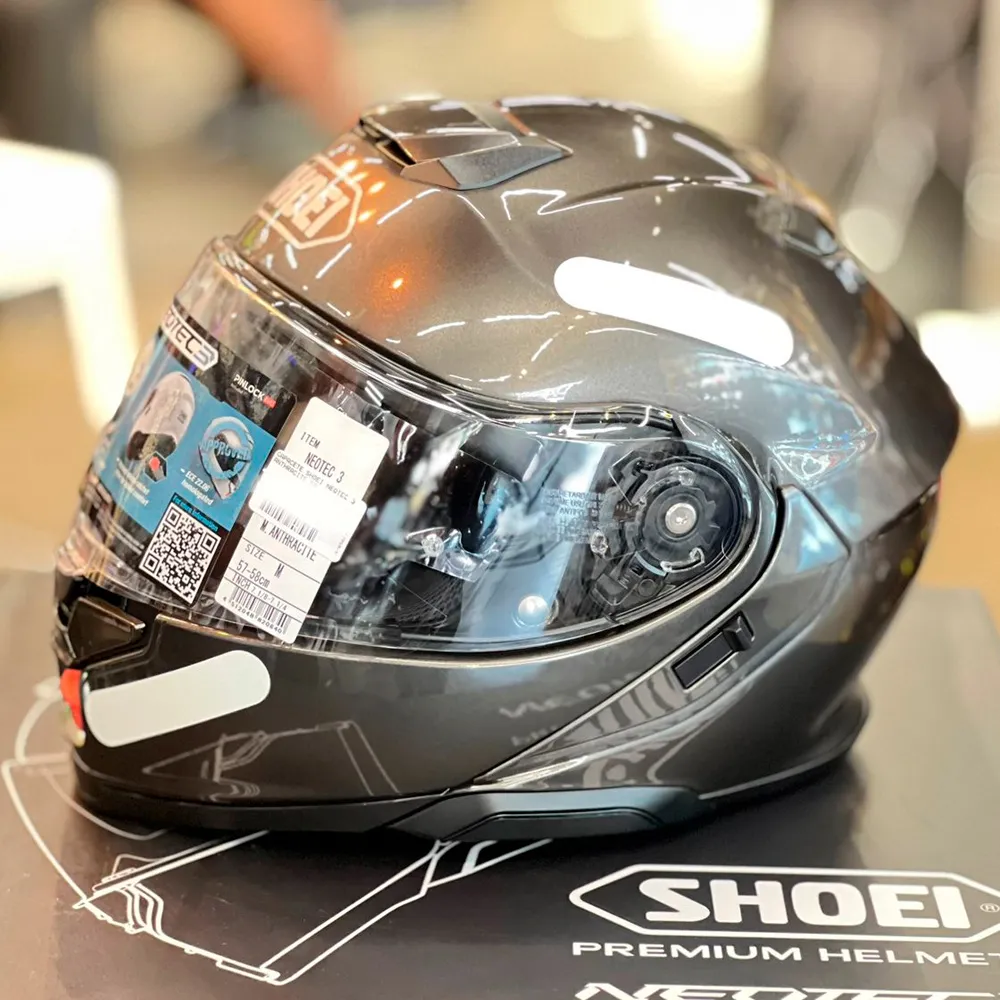 Capacete Shoei Neotec 3 Anthracite Escamoteável - Imagem 3