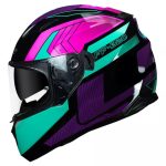 Capacete Ls2 Ff320 Stream Exo Preto Azul e Rosa