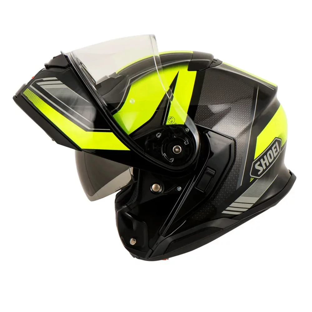 Capacete Shoei Neotec 3 Grasp TC-3 Preto e Amarelo - Imagem 4