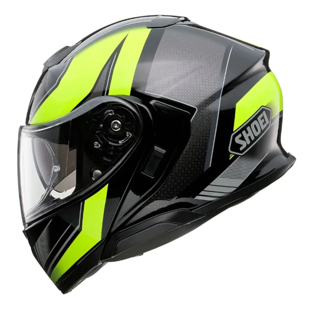 Capacete Shoei Neotec 3 Grasp TC-3 Preto e Amarelo - Imagem 2
