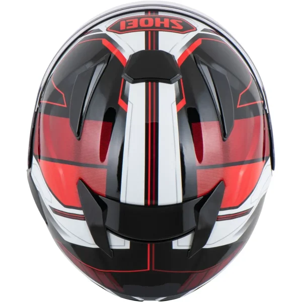 Capacete Shoei J-Cruise 3 Whizzy TC-1 Preto Cinza e Vermelho - Imagem 3