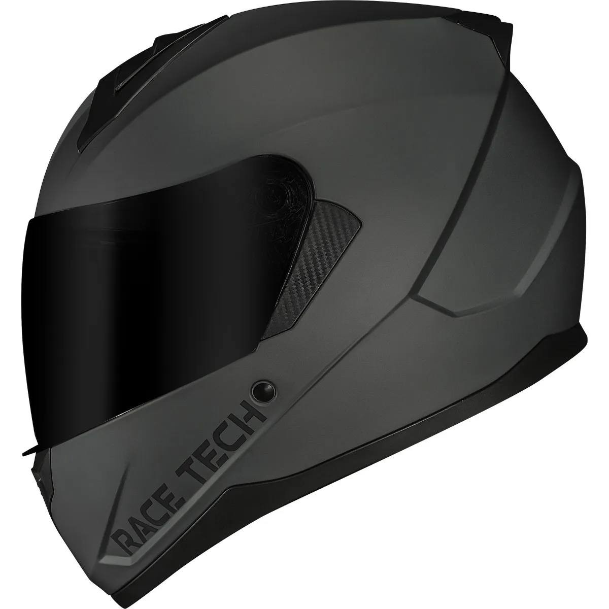 Capacete Race Tech Sector Monocolor Cinza Titânio Fosco - Power