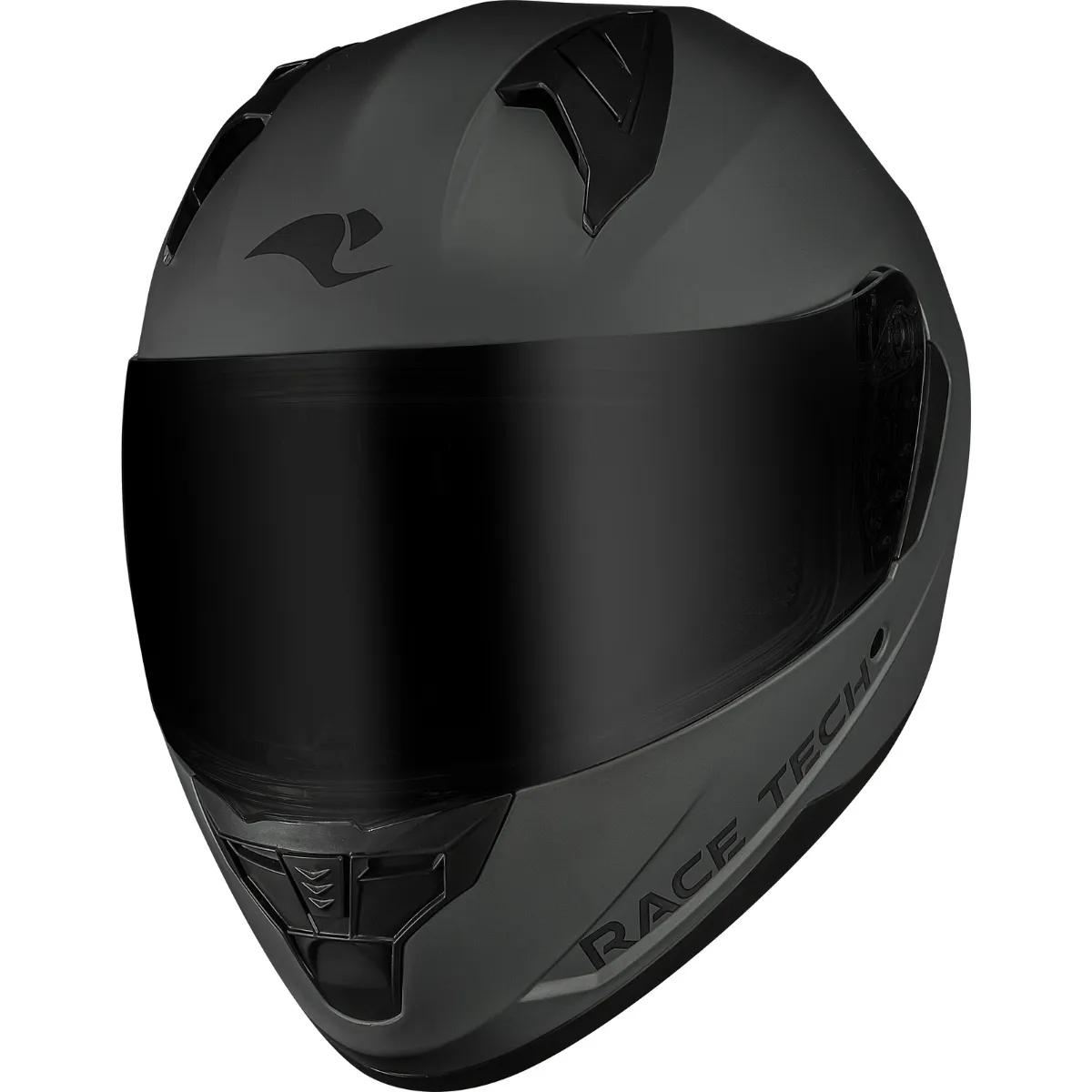 Capacete Race Tech Sector Monocolor Cinza Titânio Fosco - Imagem 4
