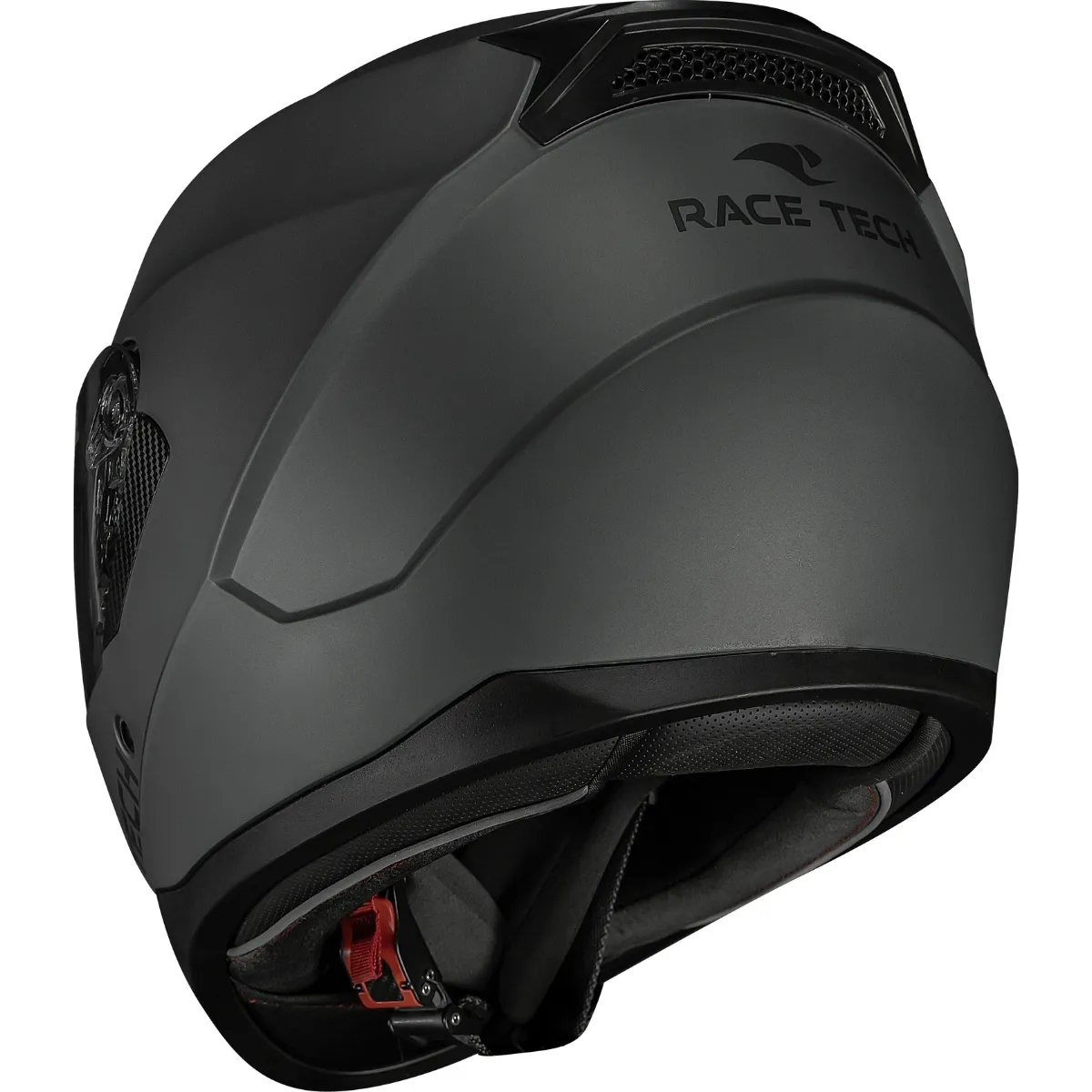 Capacete Race Tech Sector Monocolor Cinza Titânio Fosco - Imagem 2