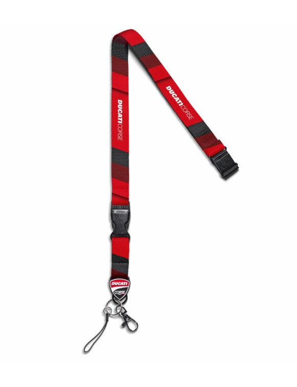 Chaveiro e Porta-Crachá Original Ducati Corse 987709339 Vermelho