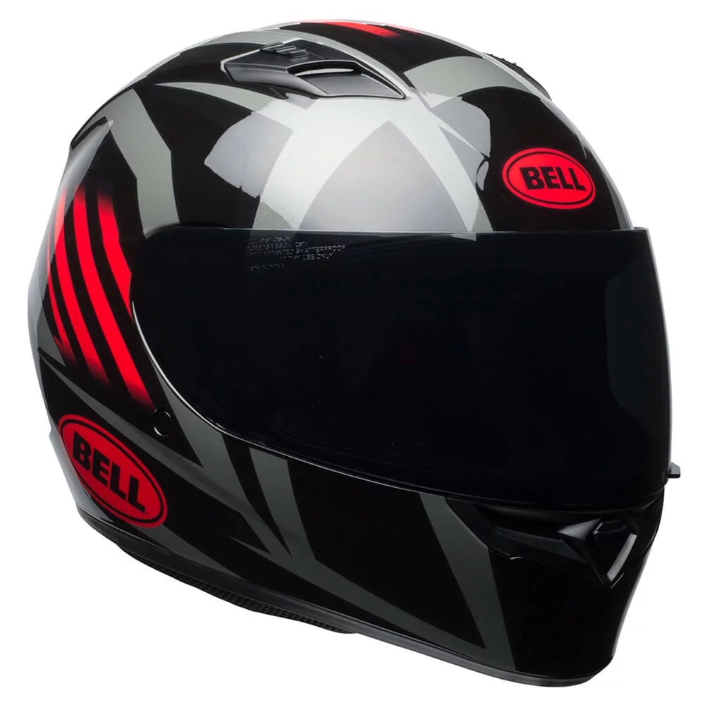 Capacete Bell Blaze Preto Brilho Vermelho e Titanium - Imagem 2
