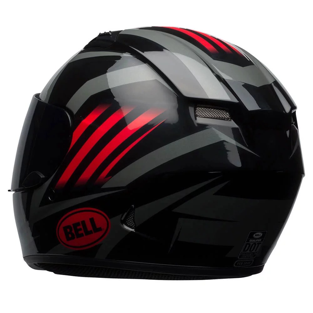Capacete Bell Blaze Preto Brilho Vermelho e Titanium - Imagem 3
