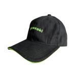Boné Dad Hat, Kawasaki Logo Em Bordado, Tecido padrão Preto