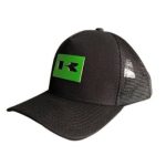 Boné Trucker, Kawasaki Logo Em Bordado, Tecido padrão